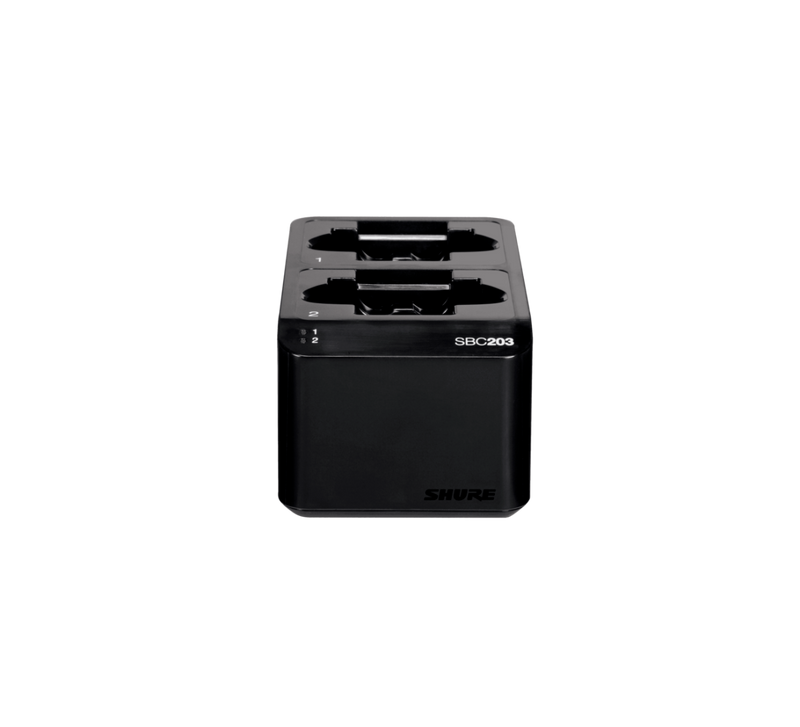 SBC203 Shure Dubbel Laadstation voor 2 SB903 Lithium-ionbatterij