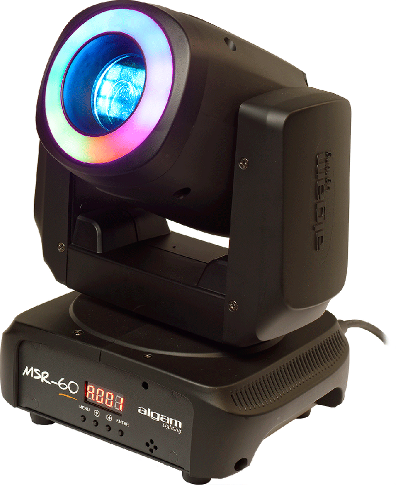 MSR60 ALGAM LIGHTING Movinghead Spot met Led Ring