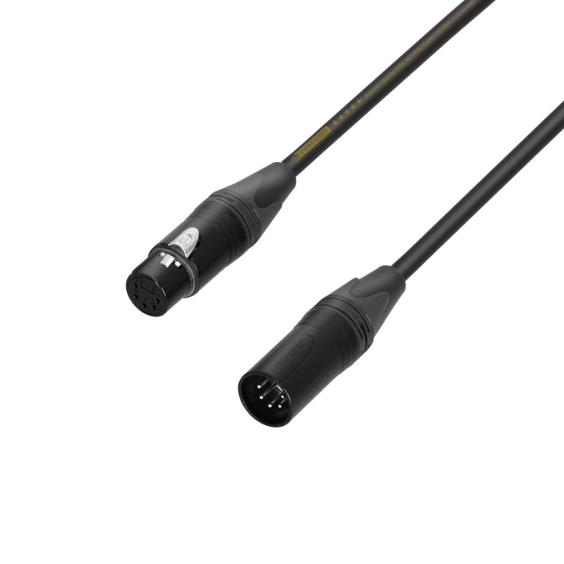 5-star Adam Hall DMX-AES/EBU-kabel 1 Paar XLR 5p (3m)
