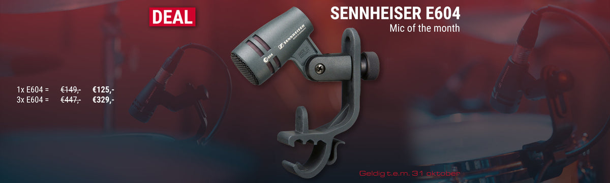 Micro van de maand: Sennheiser E604 - nu tijdelijk in promo!