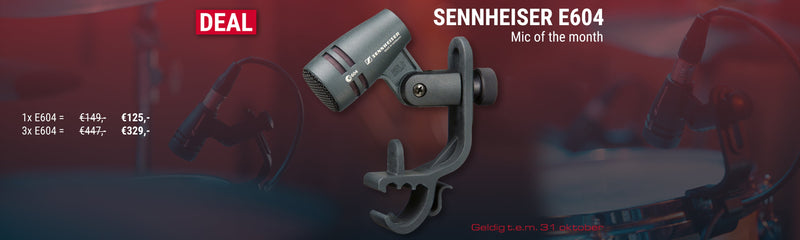Micro van de maand: Sennheiser E604 - nu tijdelijk in promo!