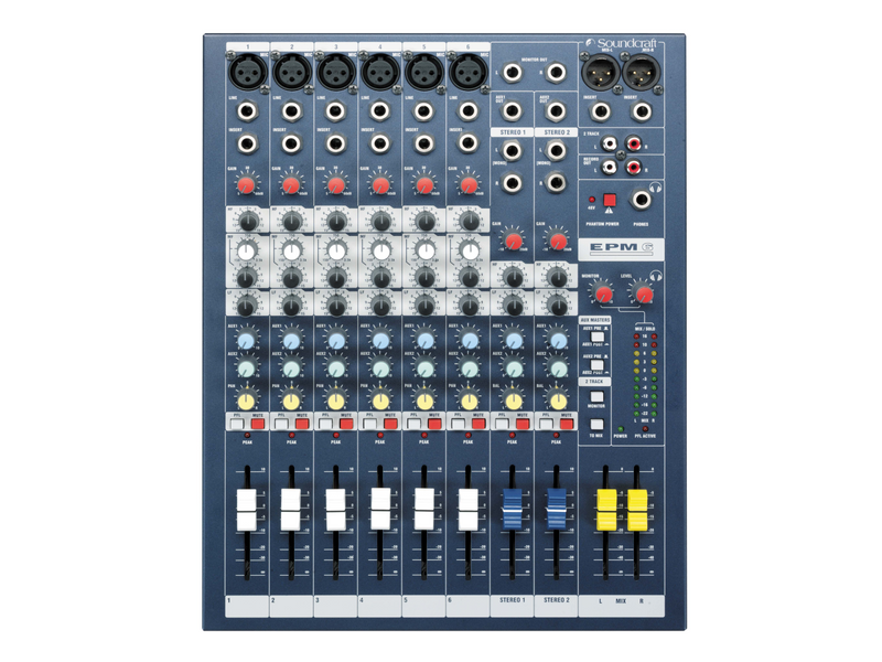 EPM6 Soundcraft PA Mengtafel