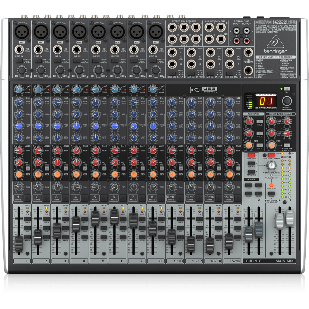 Xenyx X2222USB Behringer Analoge Mengtafel met Effecten
