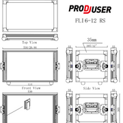 FLI-6-12 RS ProDJuser 19" Rack Case 6U