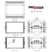 FLI-6-12 RS ProDJuser 19" Rack Case 6U