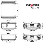 FLI-3-18 RS ProDJuser 19" Rack Case 3U