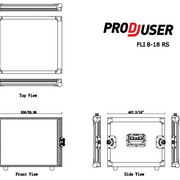 FLI-8-18 RS ProDJuser 19" Rack Case 8U