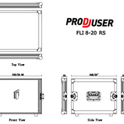 FLI-8-20 RS ProDJuser 19" Rack Case 8U