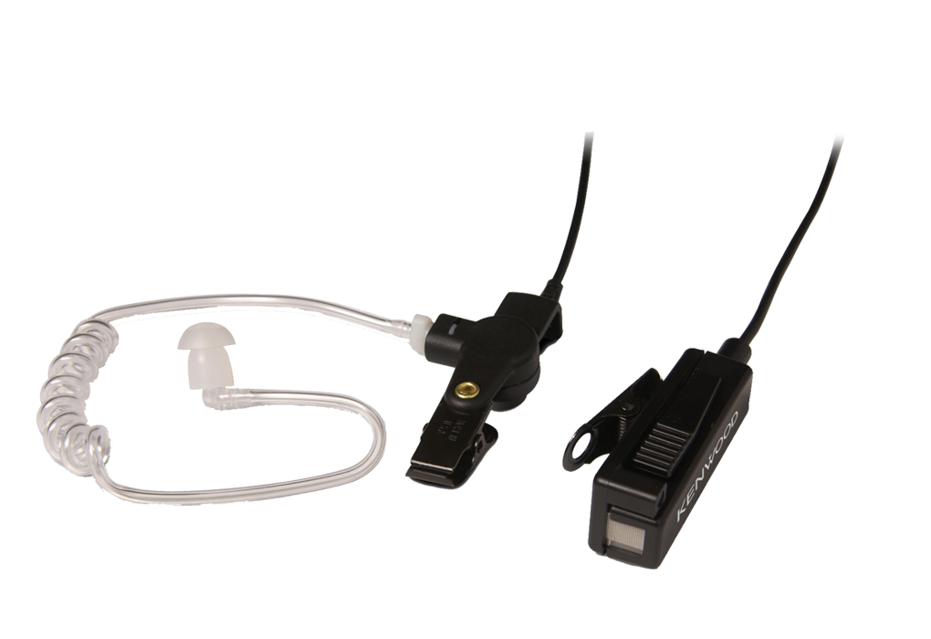KHS-8BL Kenwood Handpalmmicrofoon met Oortelefoon