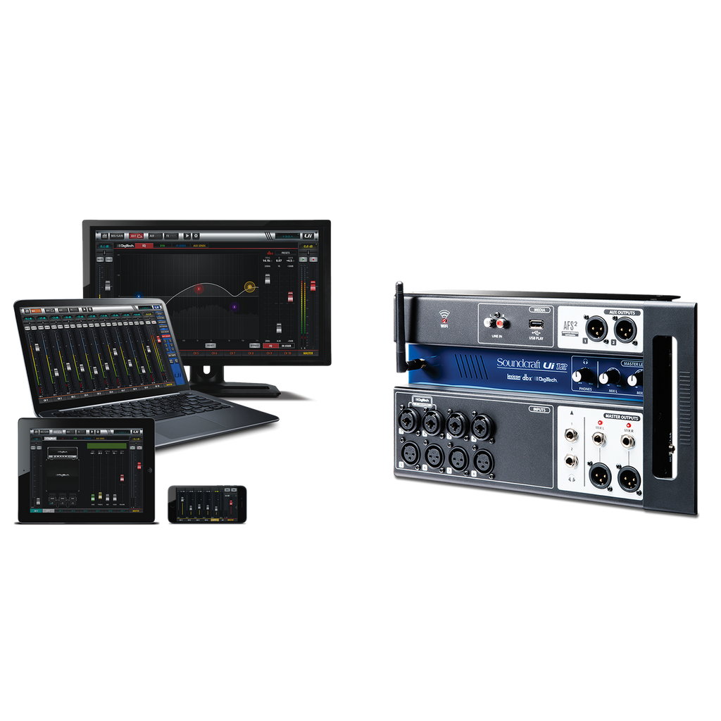 Ui12 Soundcraft 12-kanaals digitale Mengtafel