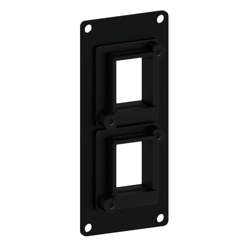 CASY107/B Caymon 1 Unit Afdekplaat voor 2 x Keystone Adapter