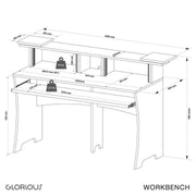Workbench White Glorious Studio Workstation (Wit)