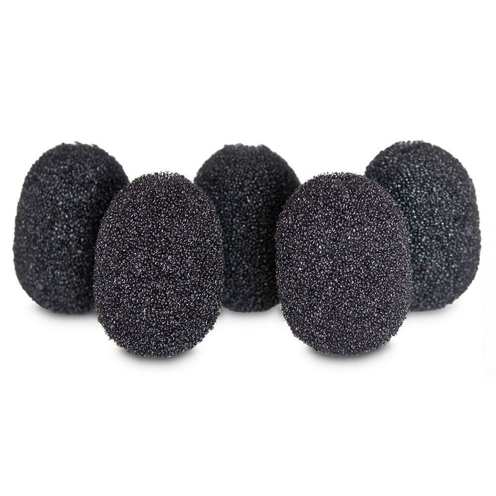 LAVALIER FOAM BLACK RYCOTE (1 PACK OF 5)