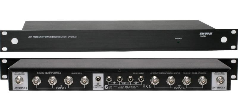UA844+SWB-E Shure Antenne en Voedingsdistributie