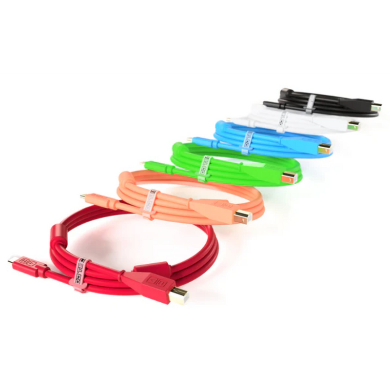 Chroma Cable DJ Techtools USB-C naar USB-B Kabel 1.5m (Rood)