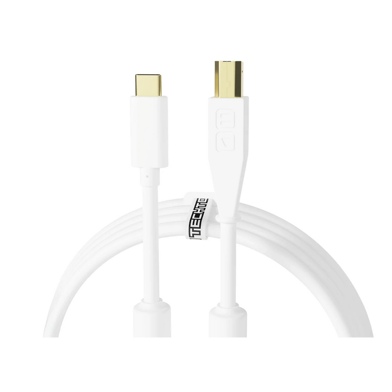 Chroma Cable DJ Techtools USB-C naar USB-B Kabel 1.5m (Wit)