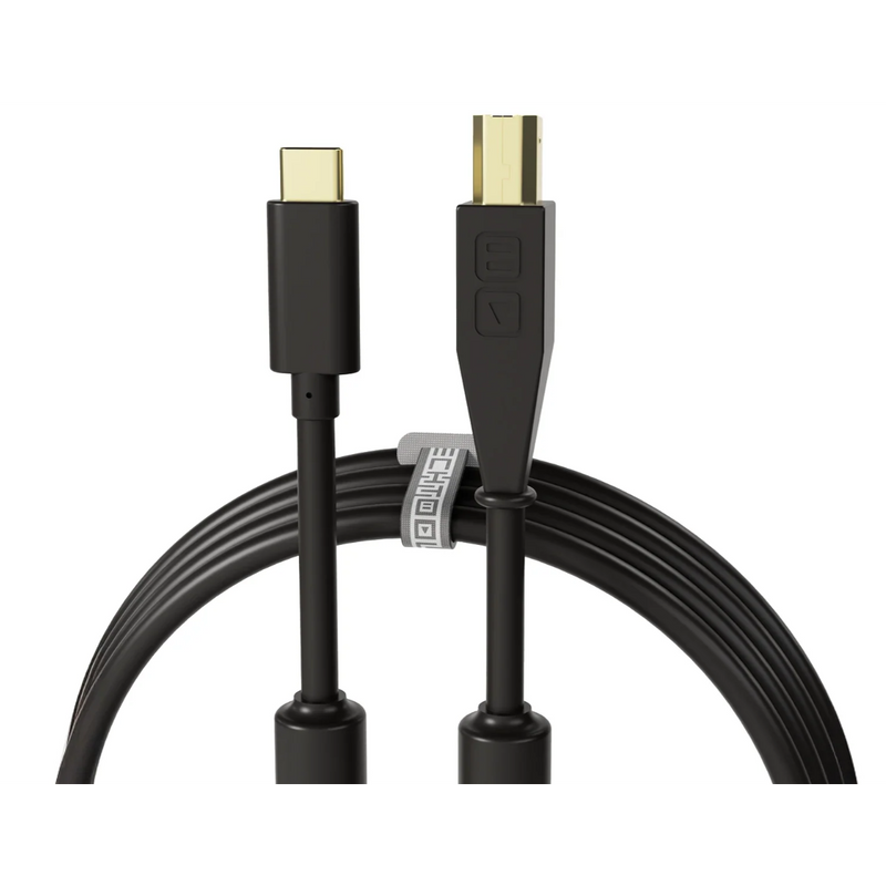 Chroma Cable DJ Techtools USB-C naar USB-B Kabel 1.5m (Zwart)