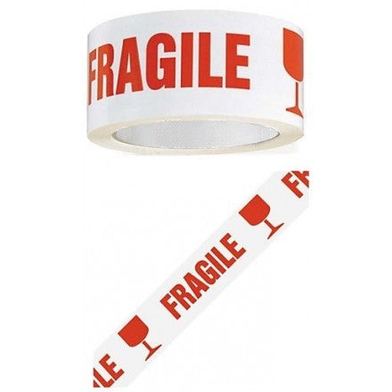 TAPE PVC BREEKBAAR WIT/ORANJE NO NOISE 50mmx60m / PER STUK