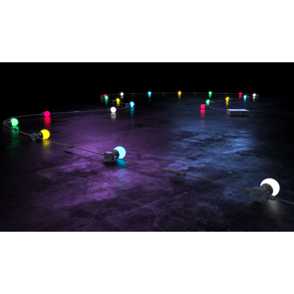 FESTOON 2 RGB CHAUVET DJ DMX LICHTSLINGER 15m (20 LAMPEN)