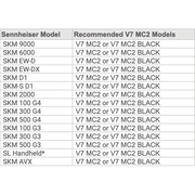 V7 MC2 Black sE Eeletronics Capsule voor Sennheiser Handheld