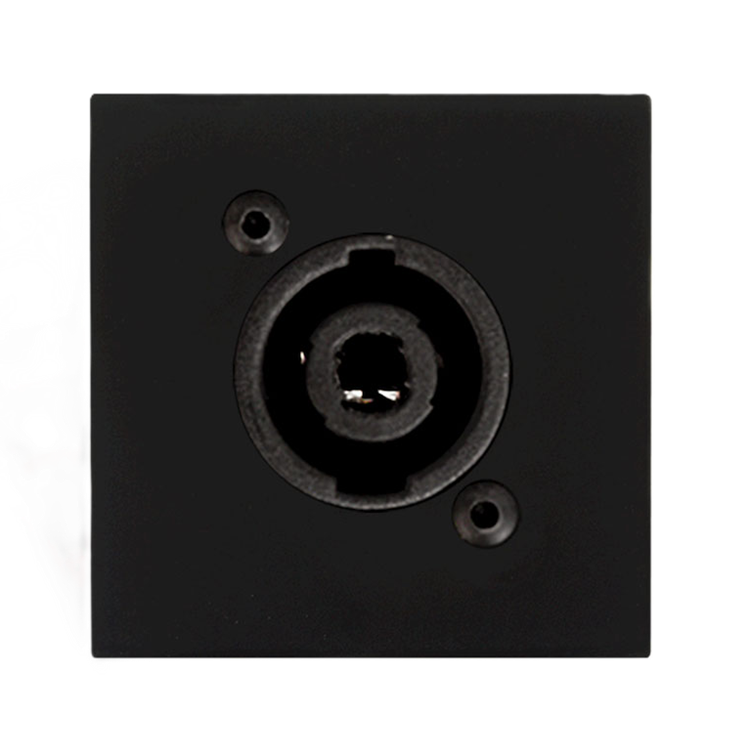 CP45SPES/B CONNECTION PLATE SPEAKON 4P ZWART