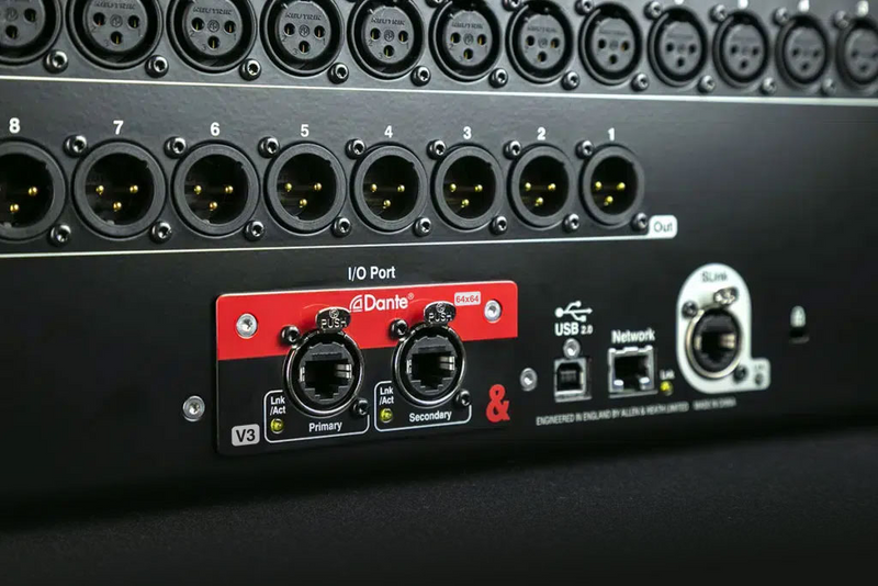 SQ Dante 64x64 V3 Allen &amp; Heath Dante Kaart
