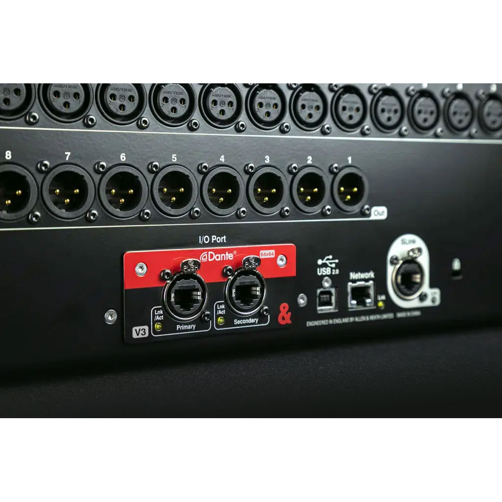 SQ Dante 64x64 V3 Allen &amp; Heath Dante Kaart