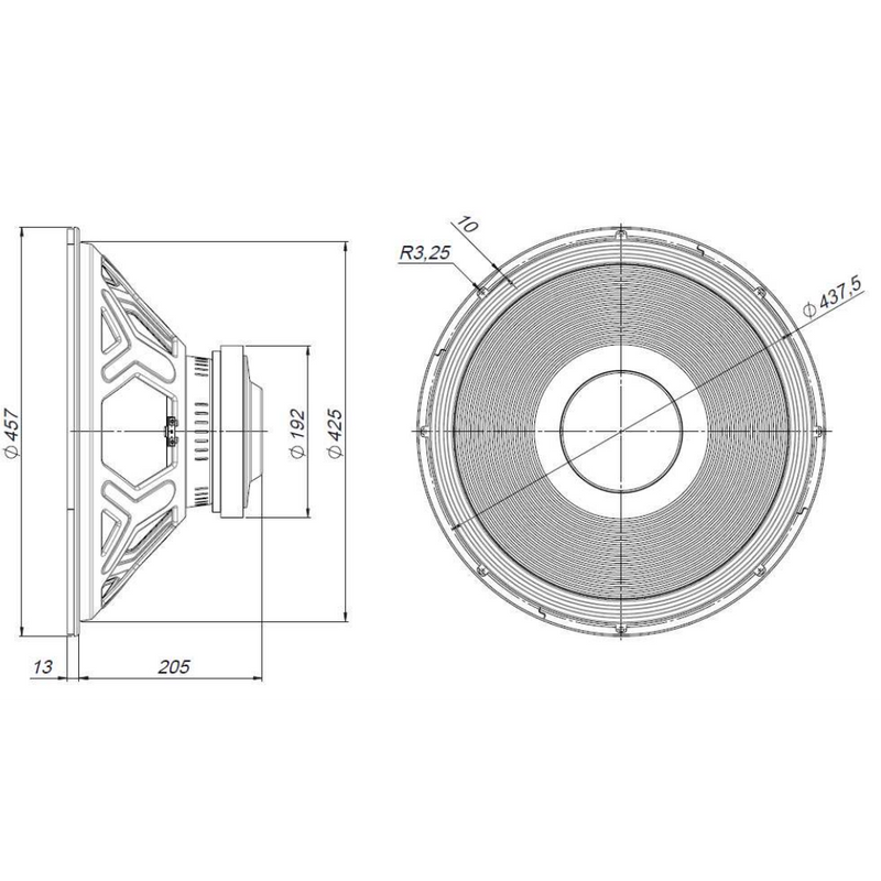 18WRS600 Beyma Woofer 18" 600W