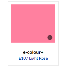 KLEURENFILTER E COLOUR 107/VEL ROSCO LIGHT ROSE 122X55CM