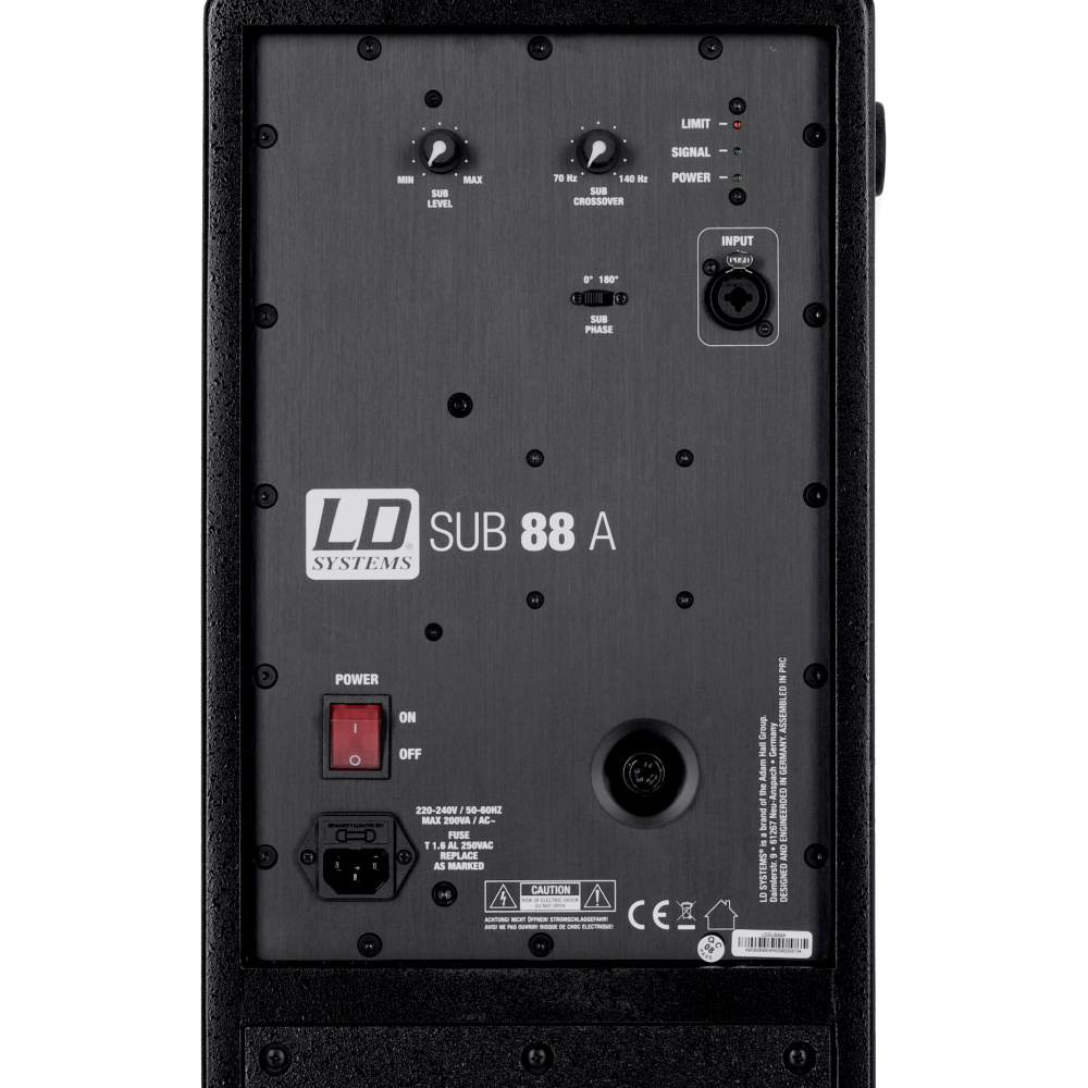 SUB 88 A LD Systems 2 x 8" Actieve Subwoofer