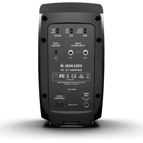 D3V Adam Audio Actief Desktop Monitor Paar - Zwart