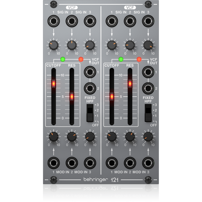 121 DUAL VCF Behringer Module voor Eurorack