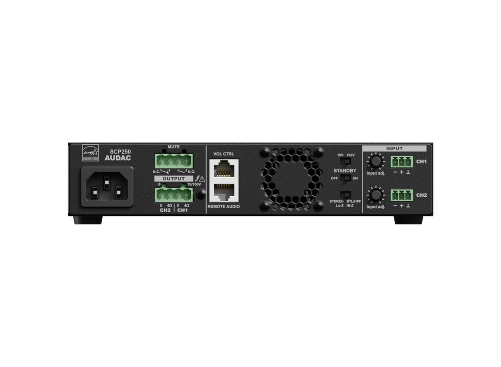 SCP250 Audac Compacte Versterker
