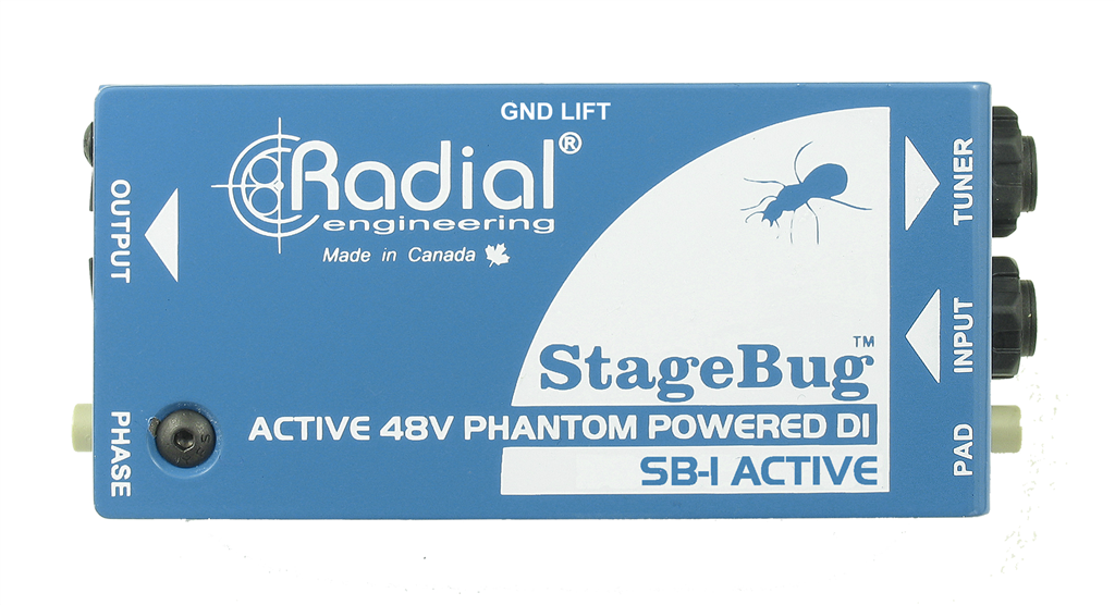 Stagebug SB-1 Radial Actieve DI Box voor Akoestische Gitaar