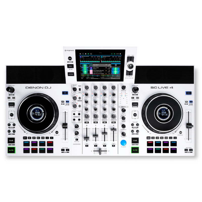 SCLIVE 4 Denon DJ all-in-one DJ-Controller (Wit)