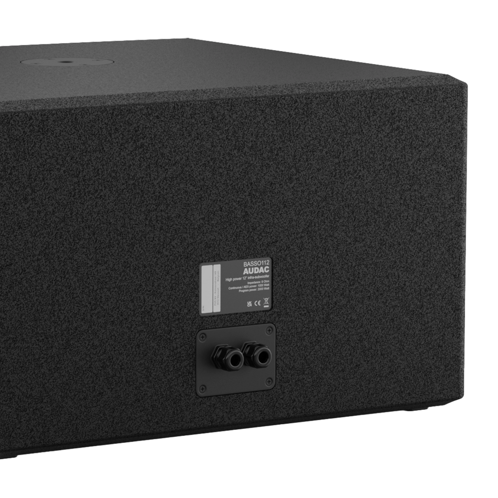 BASSO112/B Audac 12" Subwoofer (Zwart)