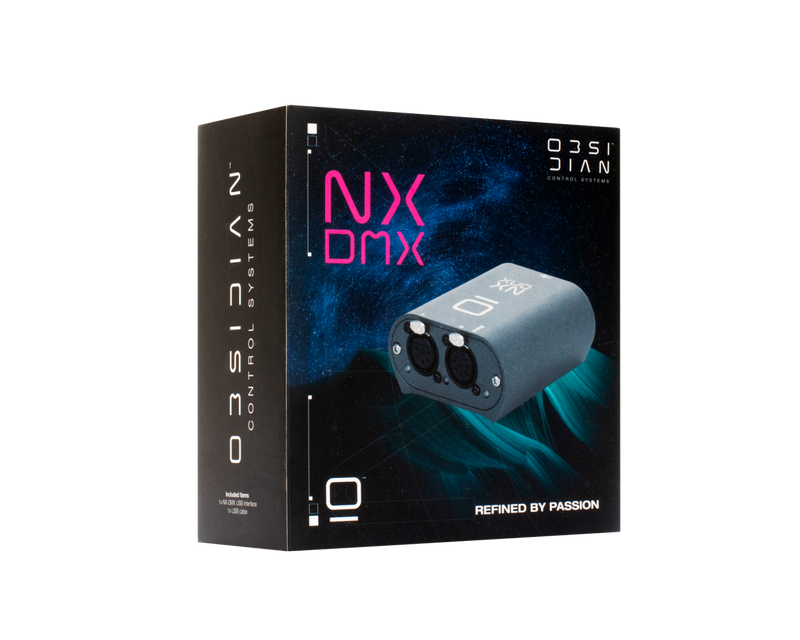 NX DMX Obsidian 2-poorts DMX-node