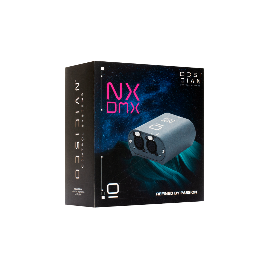 NX DMX Obsidian 2-poorts DMX-node