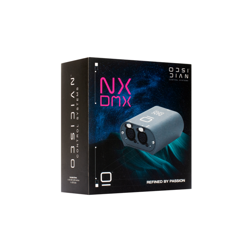 NX DMX Obsidian 2-poorts DMX-node