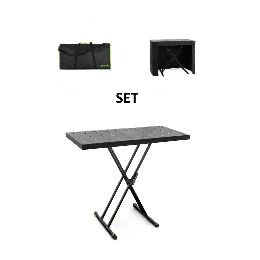 KSX 2 RD SET 1 Gravity Set Keyboard Stand met Cover en Draagtas