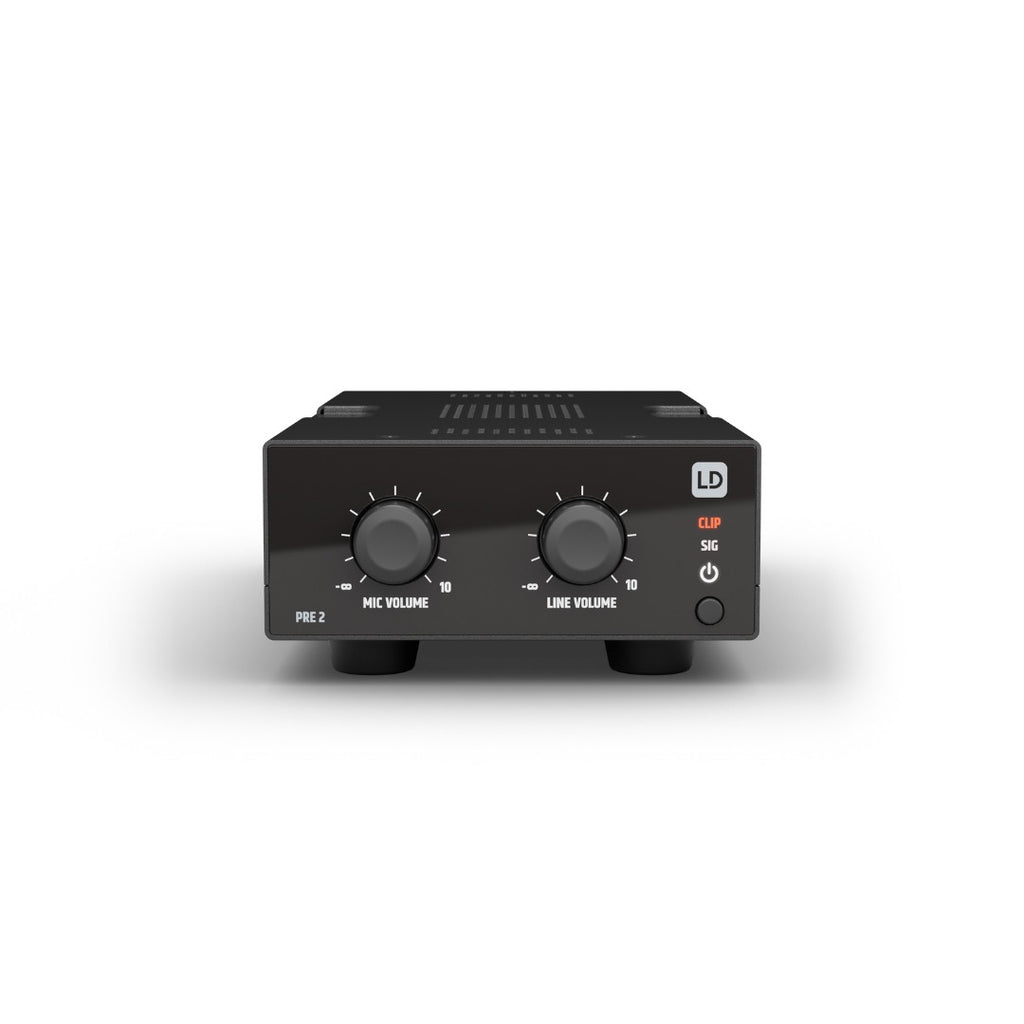 PRE 2 LD Systems 2-kanaals Microfoon- &amp; Line-mixer
