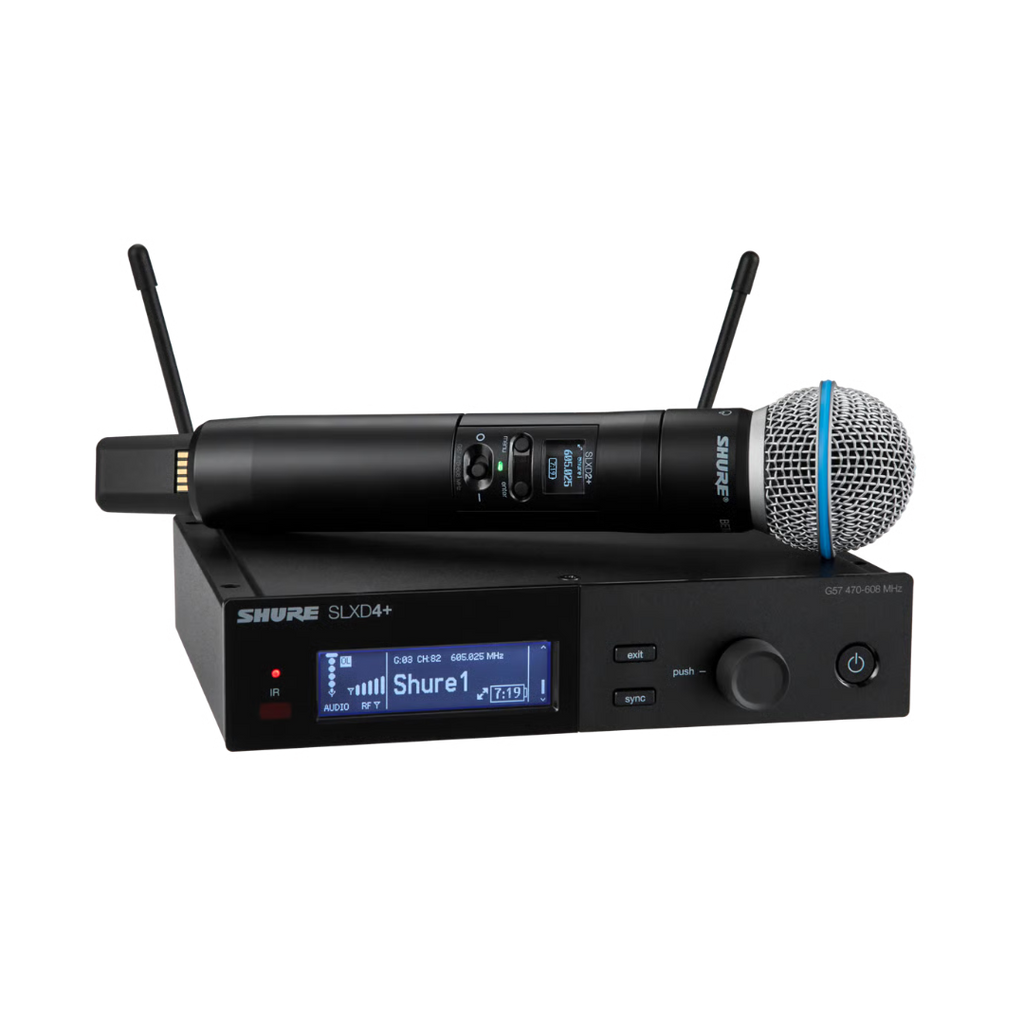 SLXD24+/B58 Shure Draadloos Handheld Systeem G65 (470-606MHz)