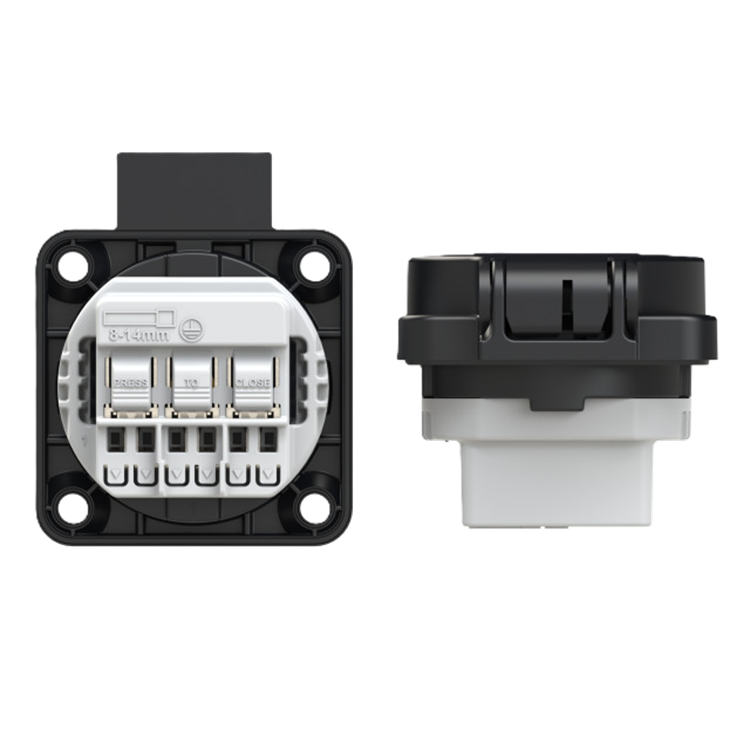 FLUSH-MOUNT SOCKET BLACK IP54 PCE