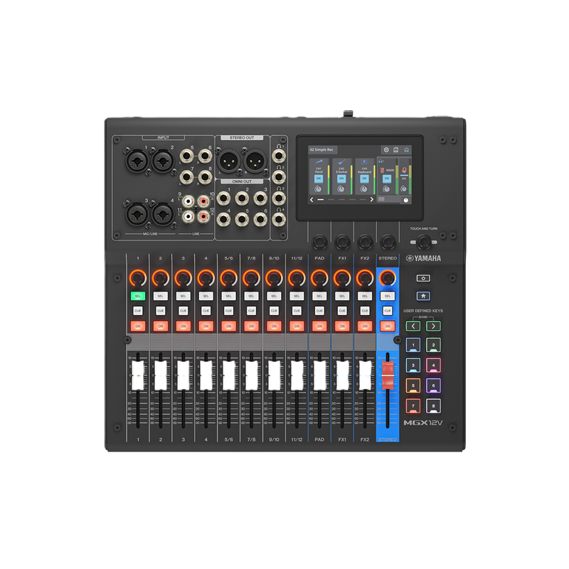 MGX12V B Yamaha 18-kanaals Digitale Mengtafel met Video-interface (Zwart)