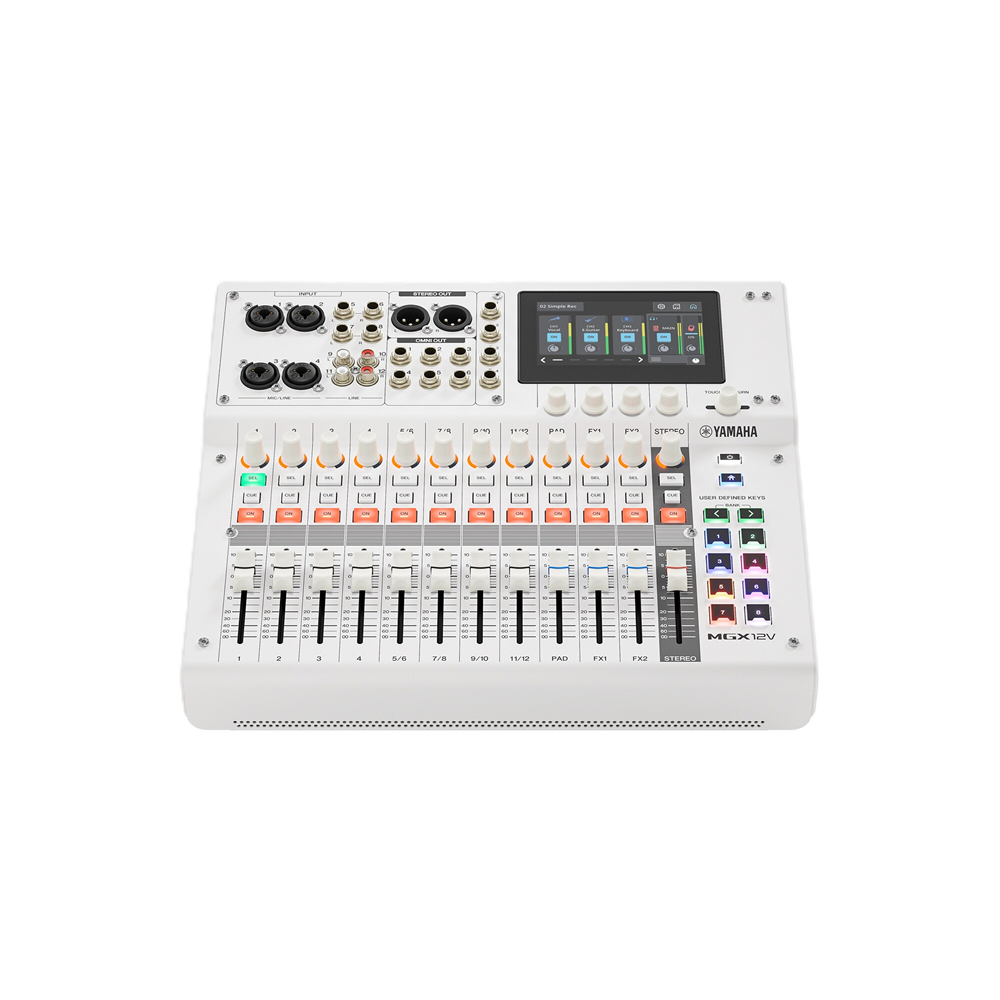 MGX12V W Yamaha 18-Channel Digital Mixer with Video Interface (White)