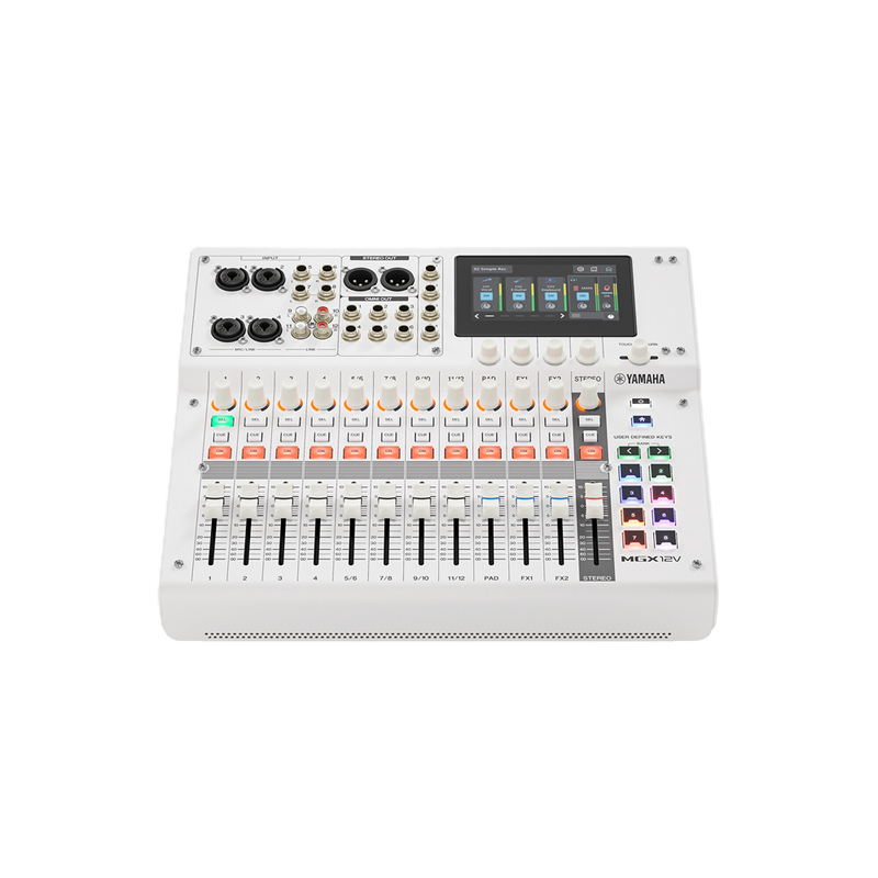 MGX12V W Yamaha 18-kanaals Digitale Mengtafel met Video-interface (Wit)