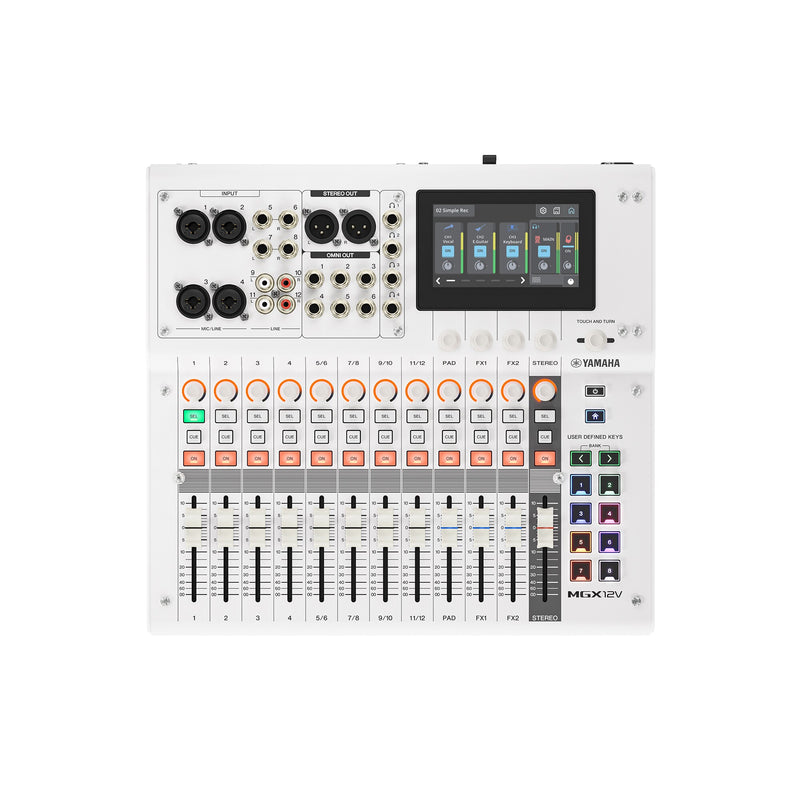 MGX12V W Yamaha 18-kanaals Digitale Mengtafel met Video-interface (Wit)