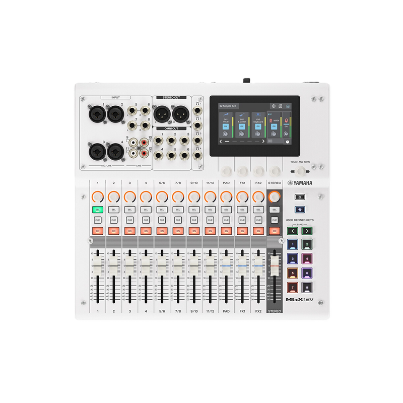 MGX12V W Yamaha 18-kanaals Digitale Mengtafel met Video-interface (Wit)