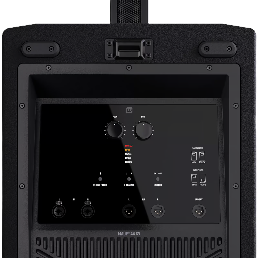 MAUI 44 G3 LD Systems 4-Way Column PA System (Black)