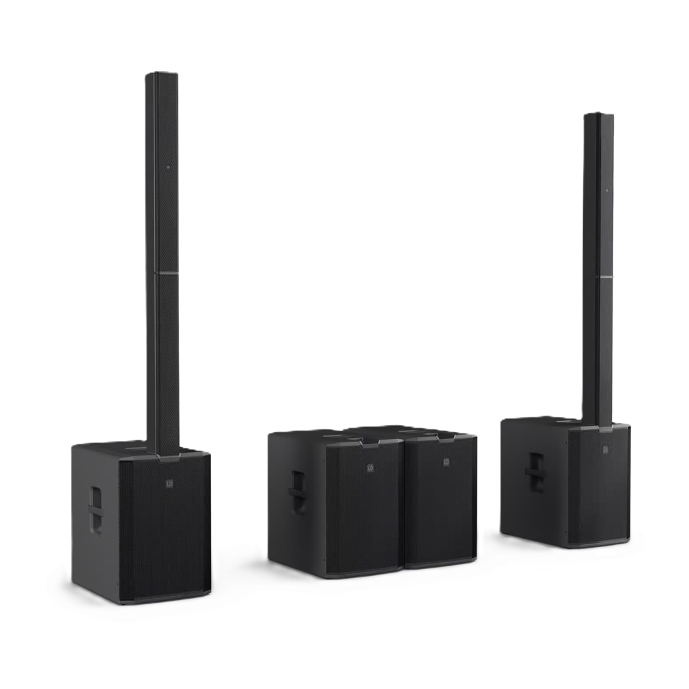 MAUI 44 G3 LD Systems 4-Way Column PA System (Black)